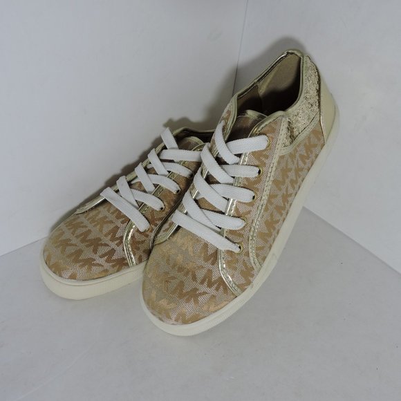"Michael Kors" Gold Sneakers for Girls - Picture 2 of 4